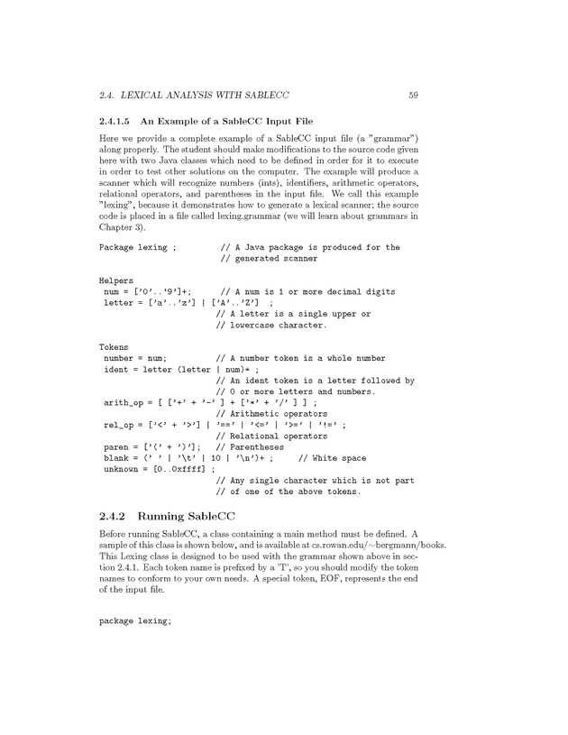 Compiler Design: Theory, Tools, and Examples - Page 59